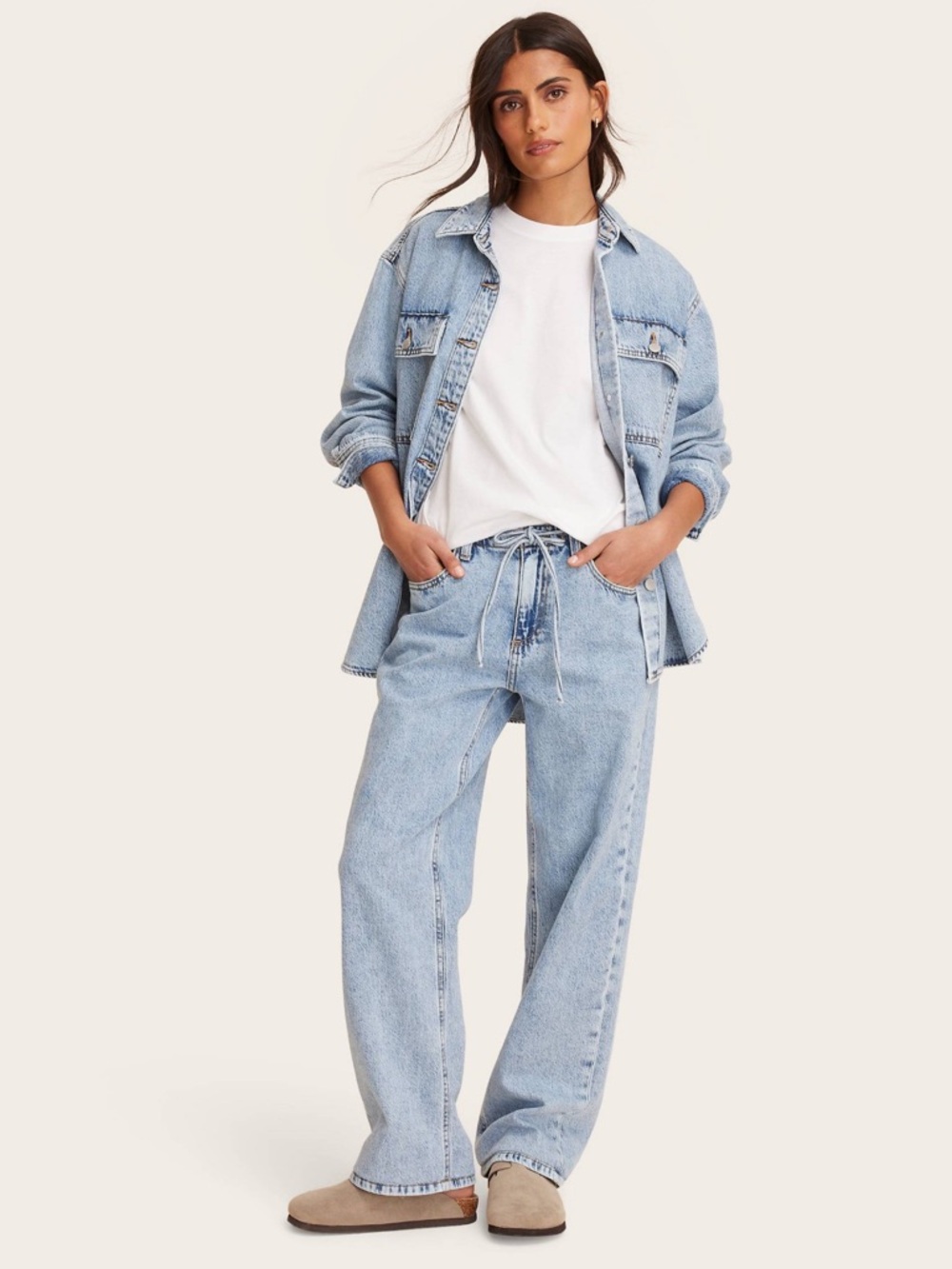 Parke light wash denim